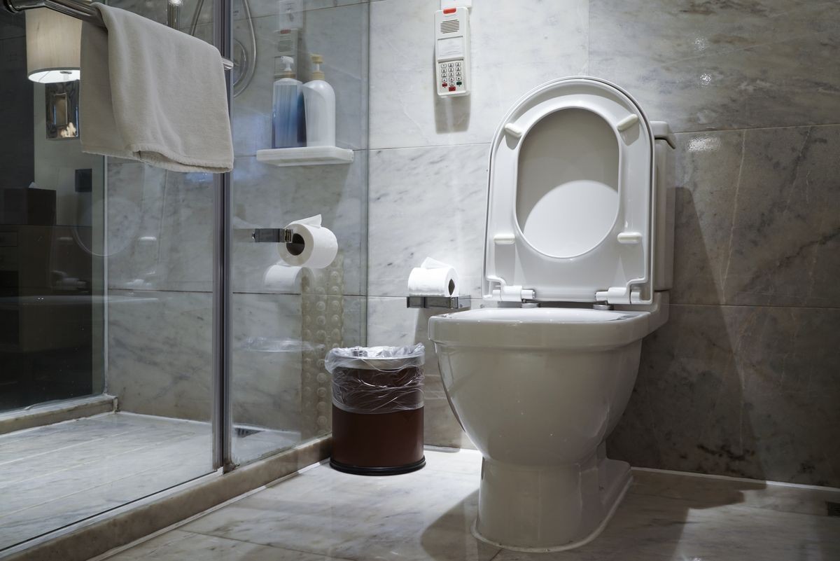 Interior of a modern bathroom